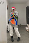 Walter Van Beirendonck Super Walter Knit sweater (led) AW22-23 5007 (A) gray